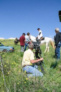 Behind the scenes shooting the White Horsemen of the Apocalypse in “The Dark Prince."